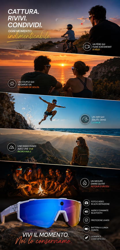 VELKYX | Occhiali Smart AI 1200P